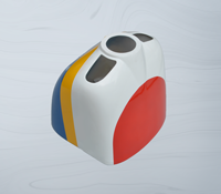 Cowl PH212-Red Slick 580 Size 120cc