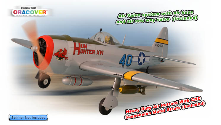 PH141 – P47 THUNDERBOLT GP/EP SIZE 30-35CC SCALE 1:6 ¼ ARF