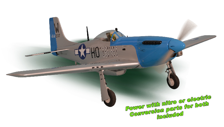 Rc p 51 mustang hot sale electric