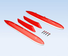 Composite External tank mid-wing PC21 TURBOPROP RED 96''