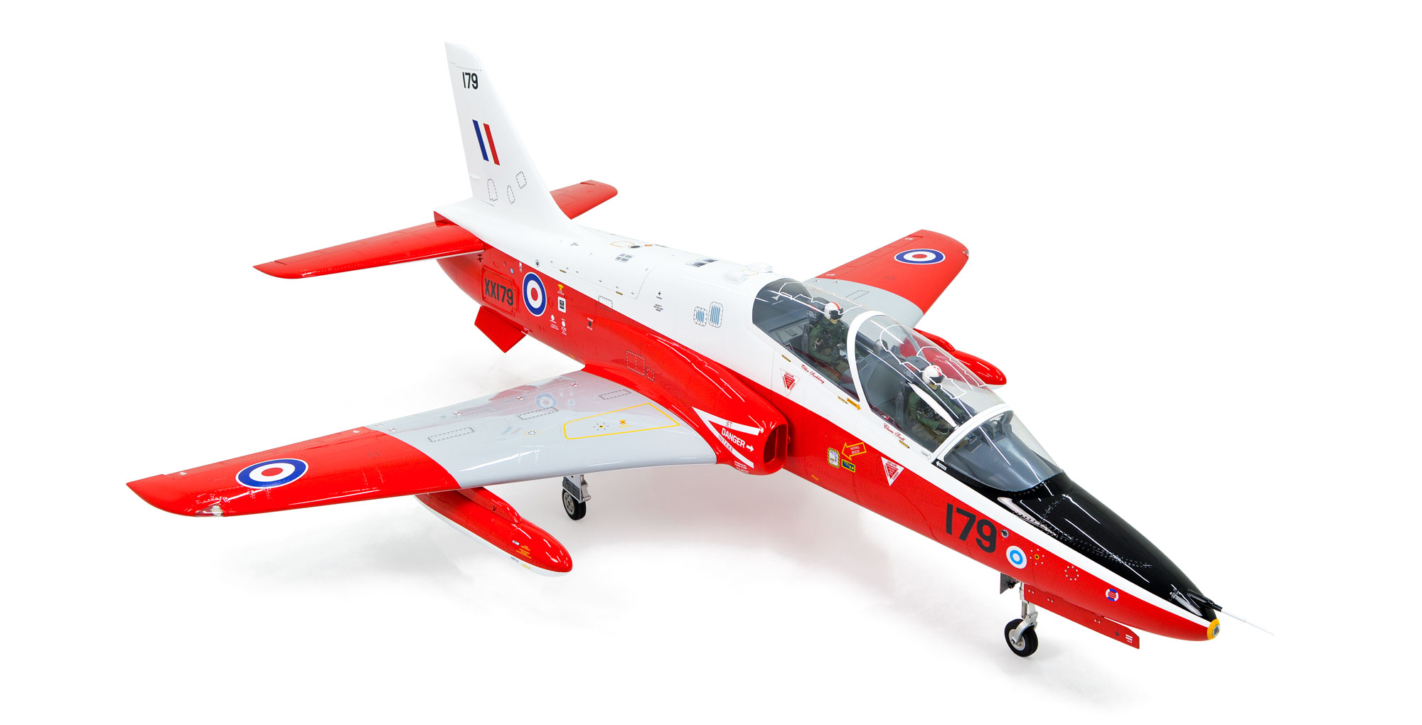 PH260RW - HAWK JET RED/WHITE 105'' 160-220N Composite ARF